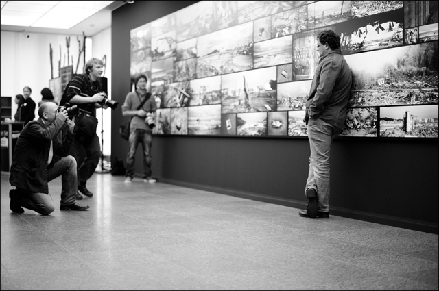 Paolo Pellegrin photocall at Kunstfoyer VKB München